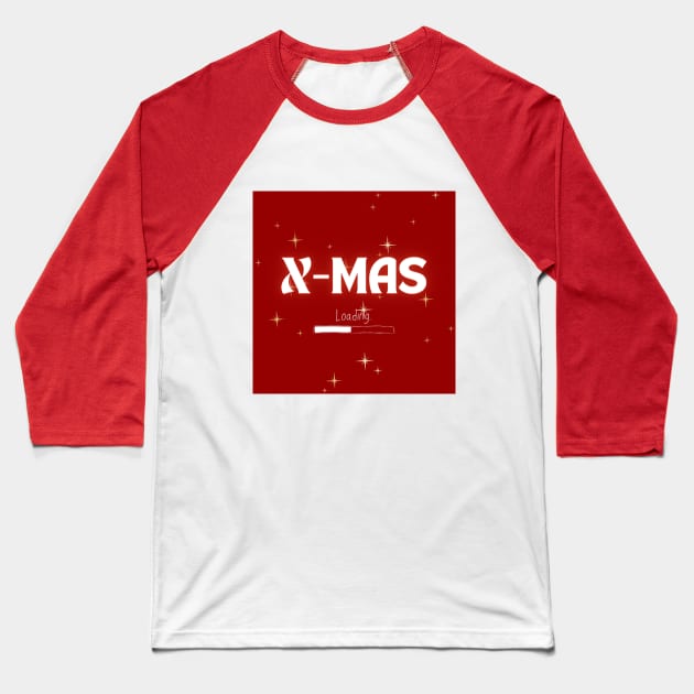Christmas Loading Baseball T-Shirt by Viper Unconvetional Concept